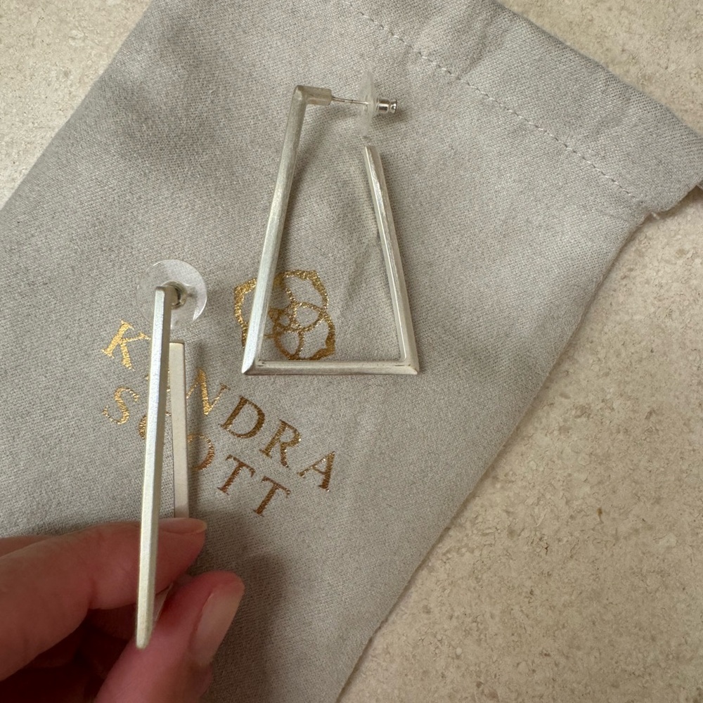Kendra Scott silver earrings